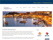 Tablet Screenshot of peering-forum.eu